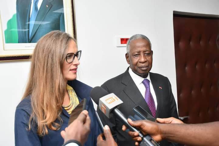 Le Médiateur de la République, Adama TOUNGARA a reçu l'Ambassadeur de Royaume de Belgique en Cote d'Ivoire